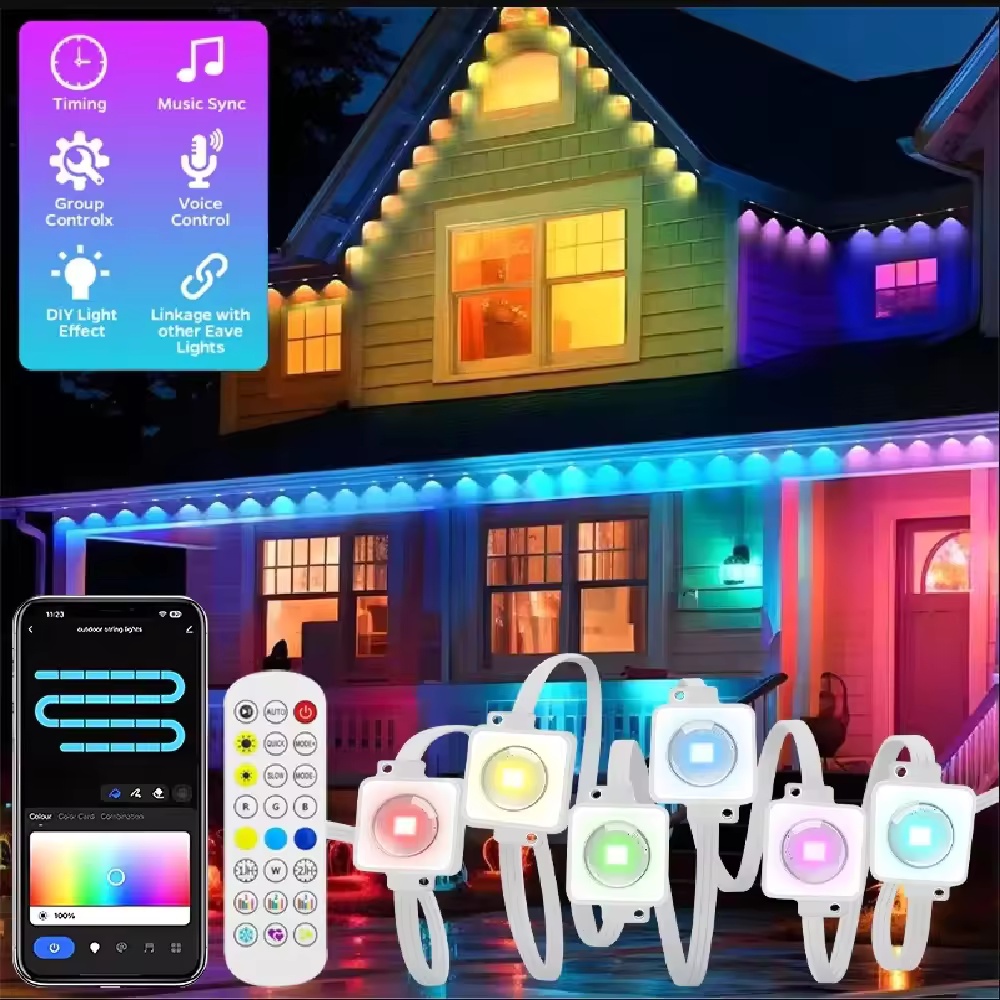 Smart Garden Light Controller - Умная RGBIC-подсветка для карнизов 15М/30М/45М/60М/90М с