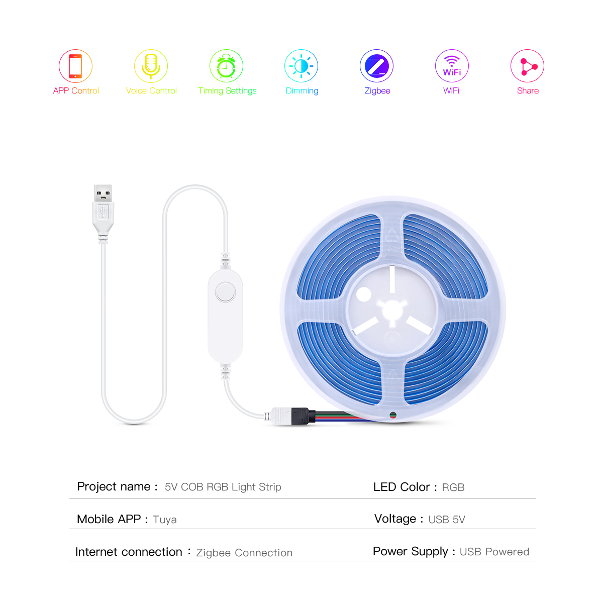 Светодиодная лента ZigBee Smar – обзор и цена Smart Garden Light Controller