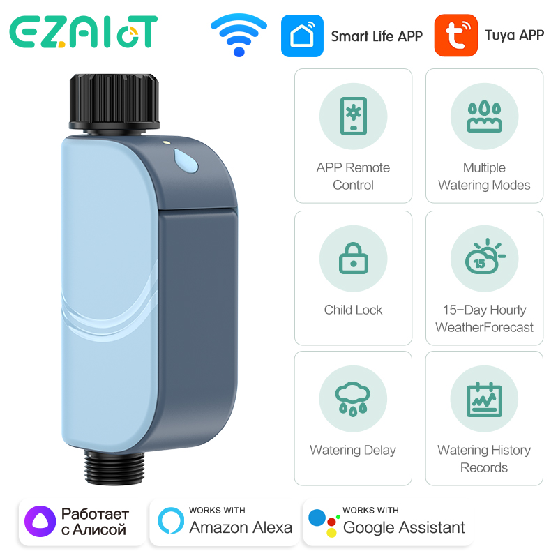Умный Tuya WIFI таймер полива  – обзор и цена Smart Garden Accessories